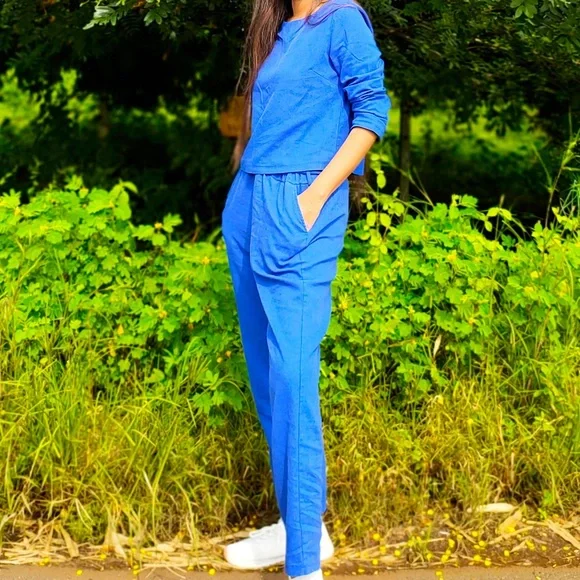 Coord set- Two piece Lace up pant set - Picture 8 of 8